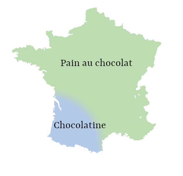 Carte chocolatine et pain au chocolat